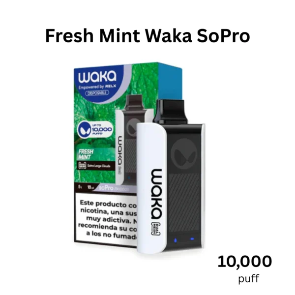 Fresh Mint WAKA SoPro 10000 Puffs Disposable