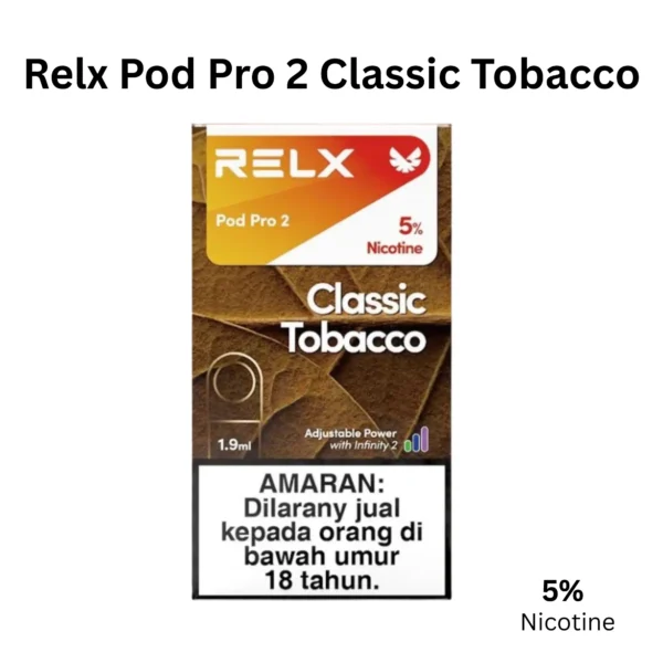 RELX Pod Pro 2 Classic Tobacco 5%