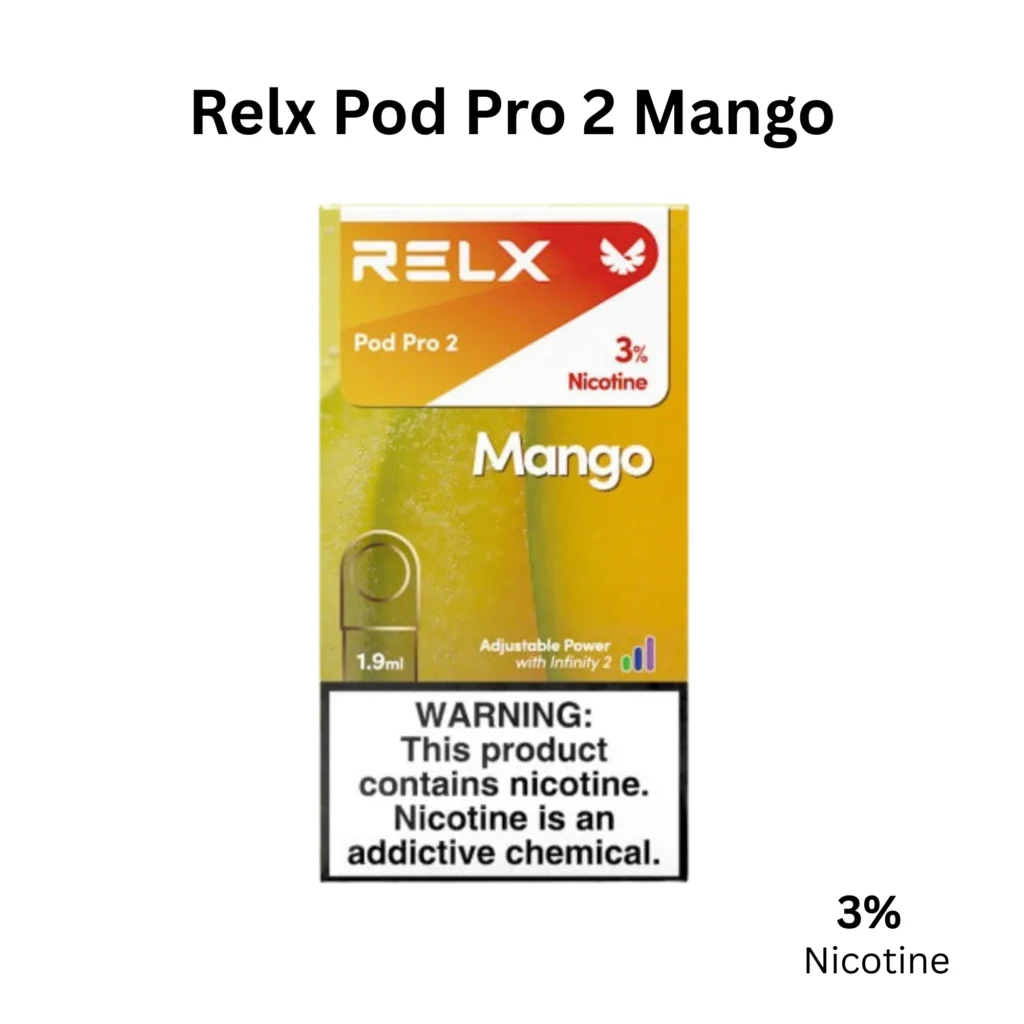 Best RELX Pod Flavors in 2026: Top 10 Ranked by Real Users 9 RELX Pod Pro 2 Mango 3% | relx mango