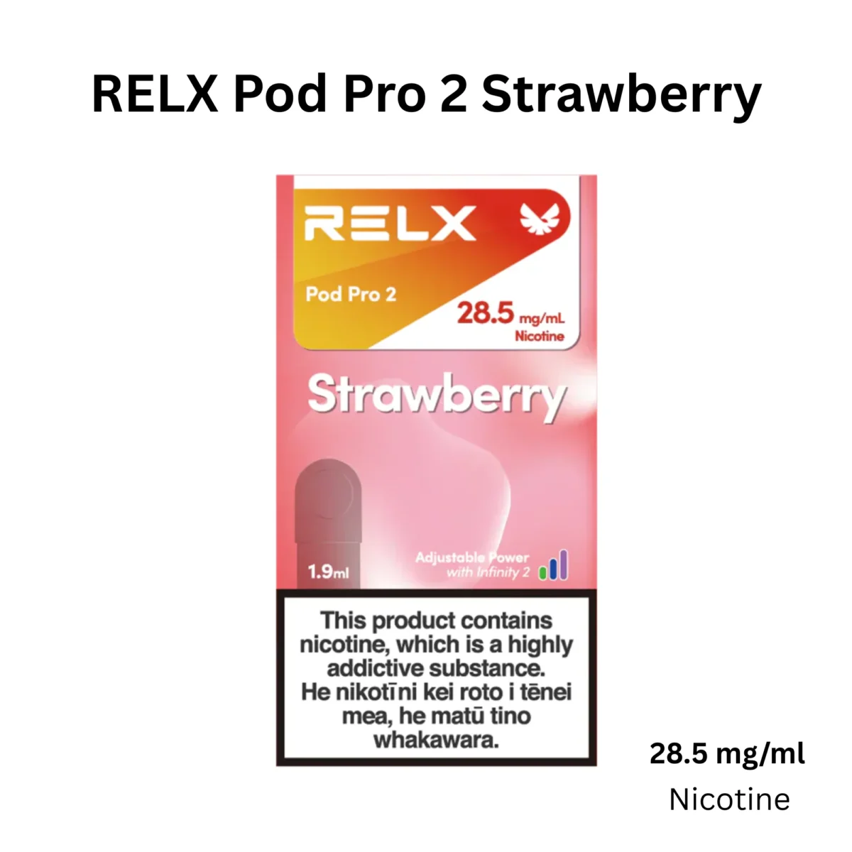 RELX Pod Pro 2 Strawberry 28.5mg RELX Pod Pro 2 Strawberry 28.5mg