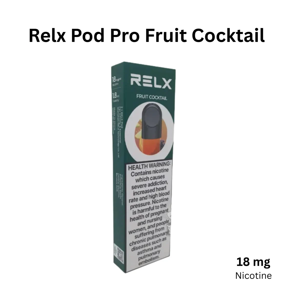 RELX Pod Pro Fruit Cocktail 18mg RELX Pod Pro Fruit Cocktail 18mg