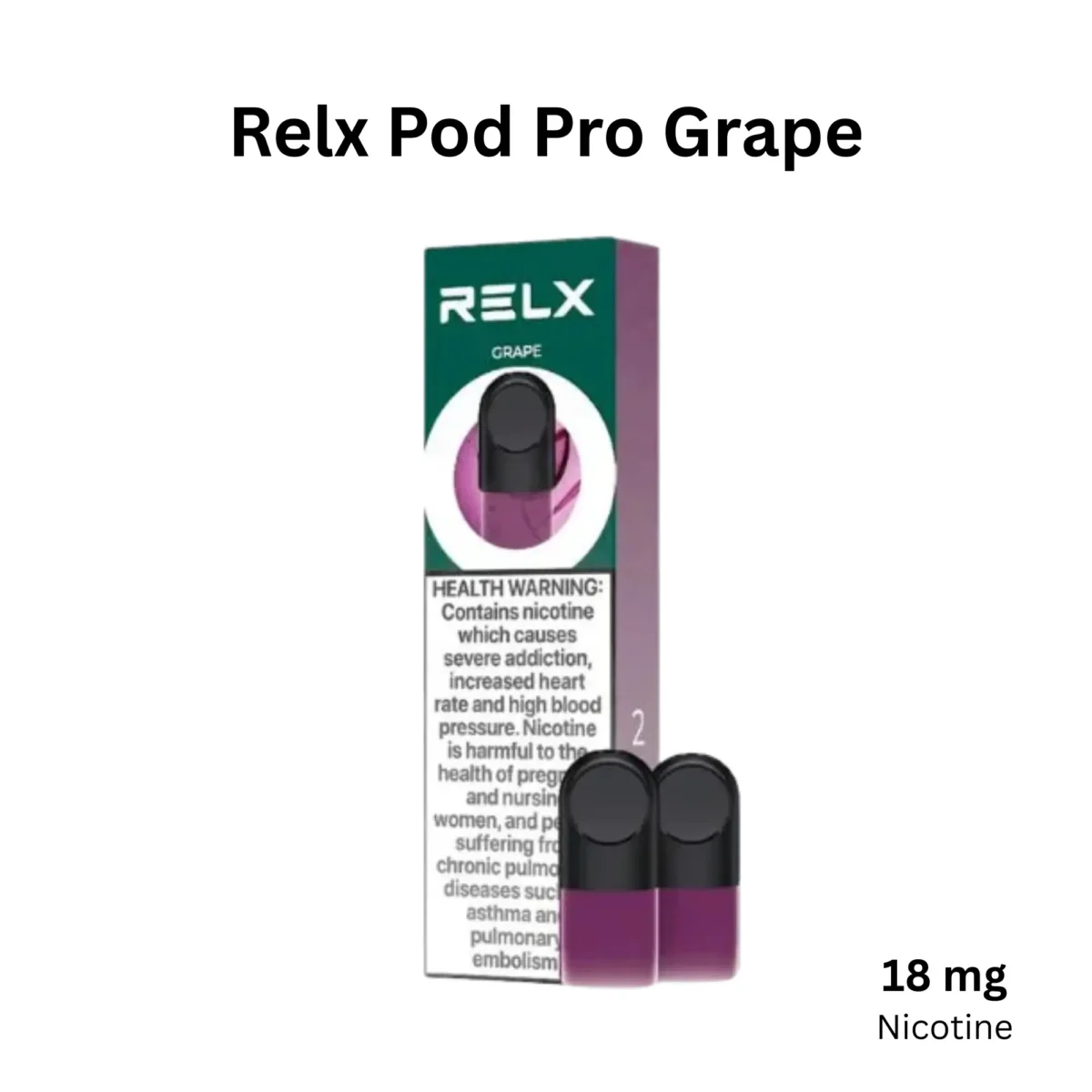 RELX Pod Pro Grape 18mg RELX Pod Pro Grape 18mg