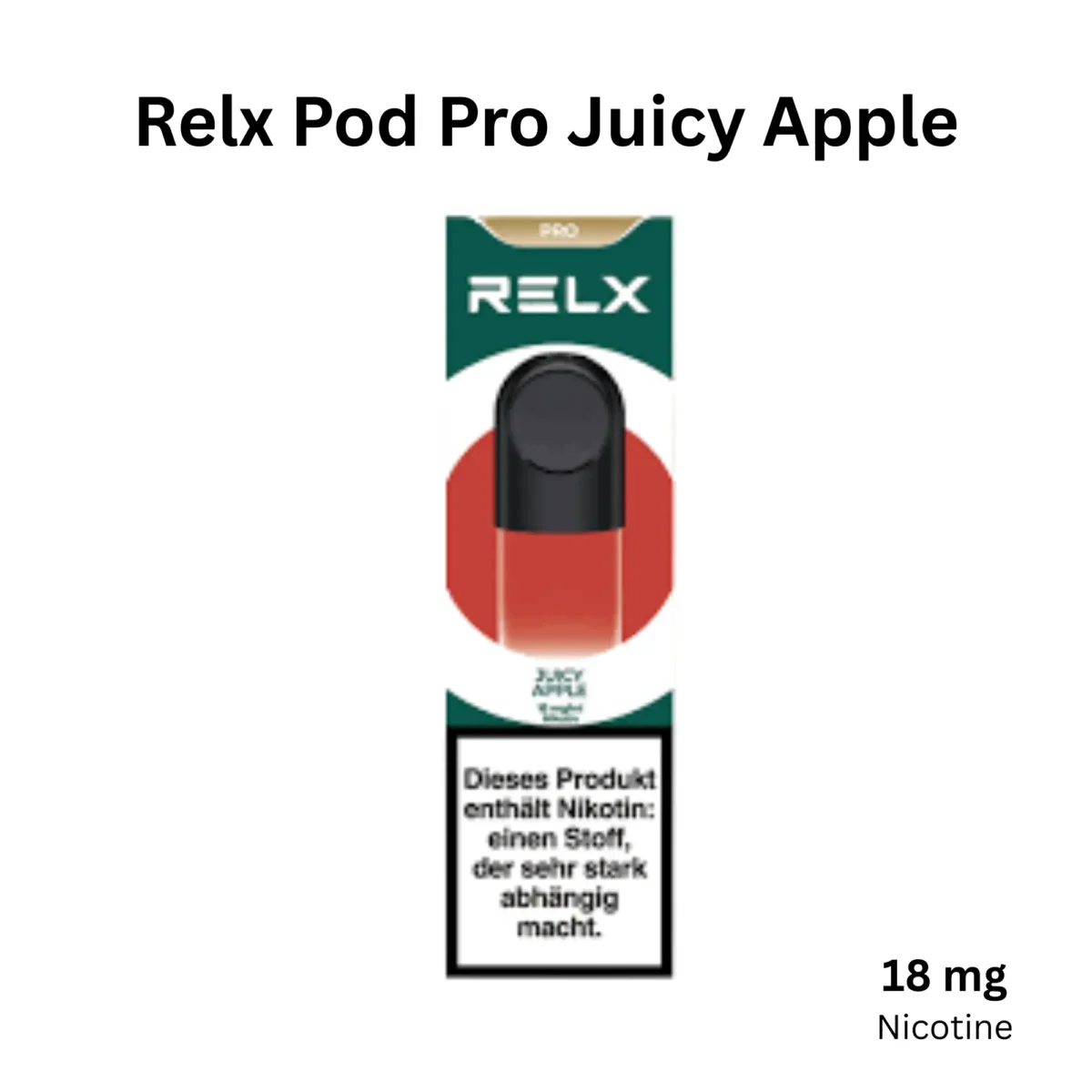 RELX Pod Pro Juicy Apple 18mg