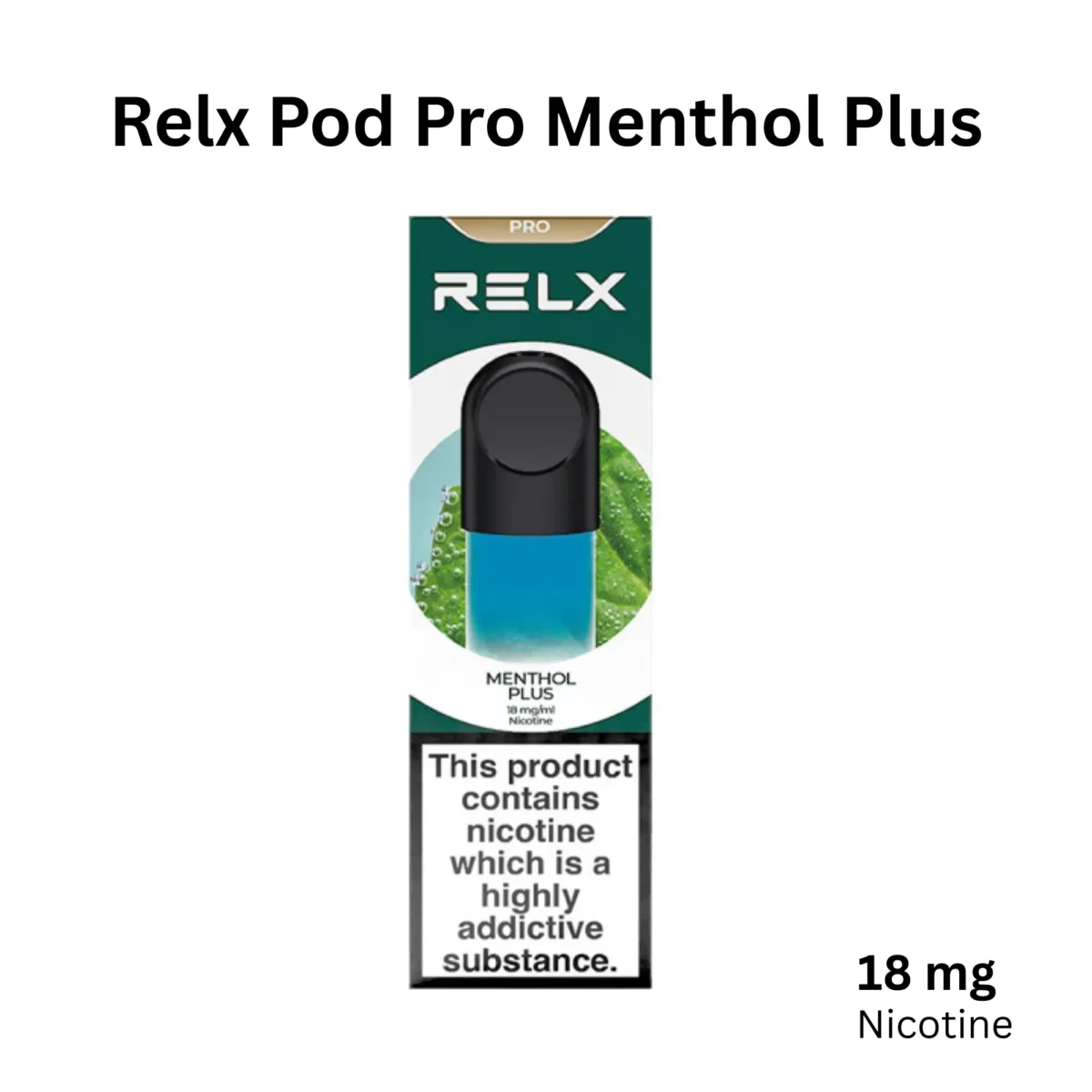 RELX Pod Pro Menthol Plus 18mg