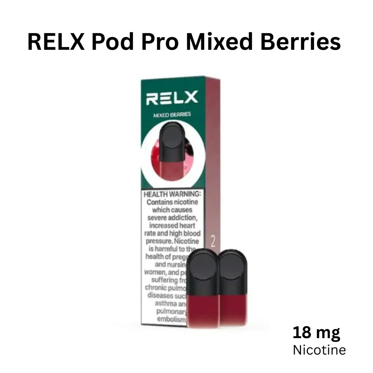 RELX Pod Pro Mixed Berries 18mg RELX Pod Pro Mixed Berries 18mg
