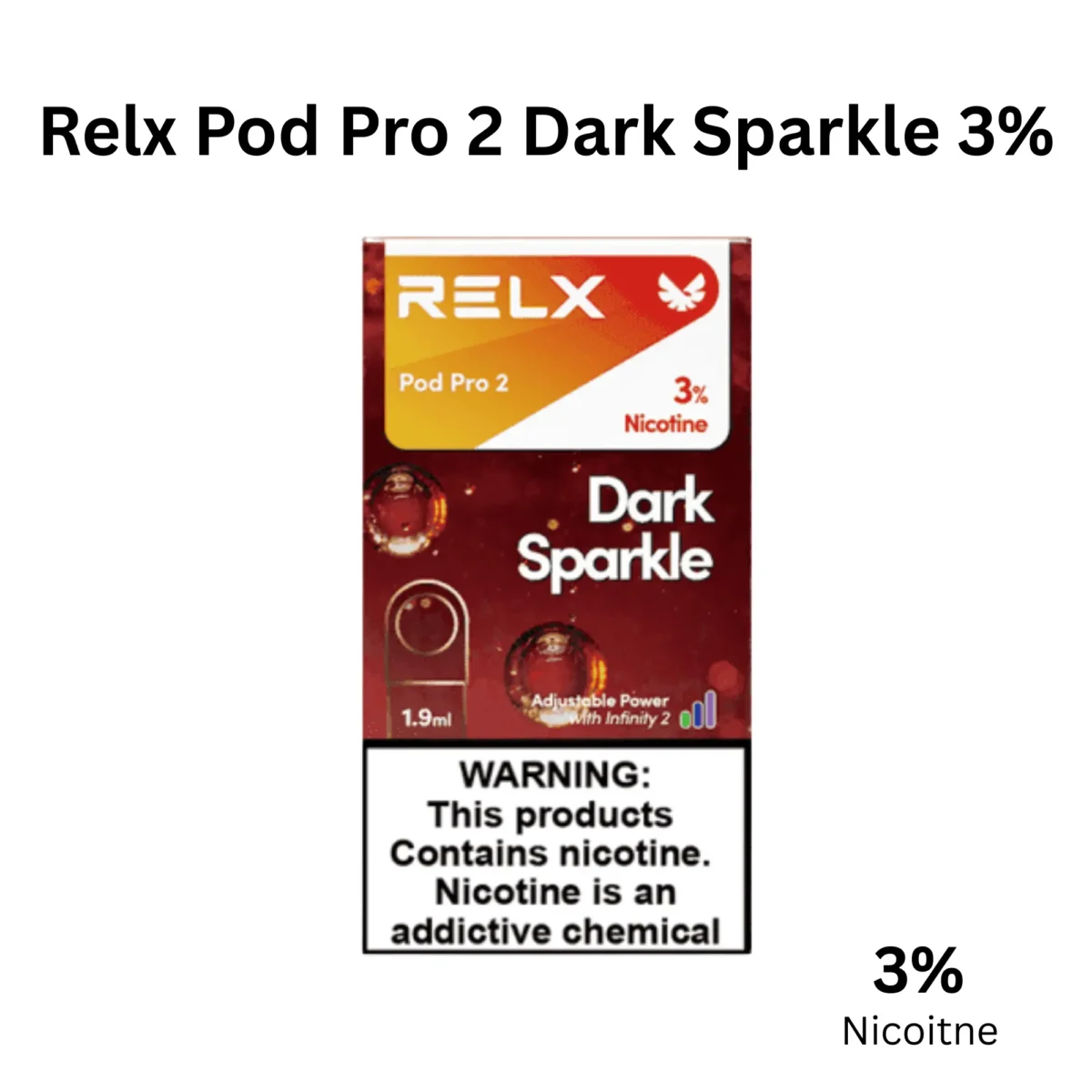 Relx Pod Pro 2 Dark Sparkle 3% RELX Pod Pro 2 Dark Sparkle 3%