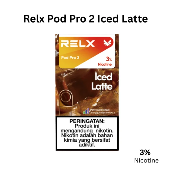 Relx Pod Pro 2 Ice Latte 3% | iced latte relx