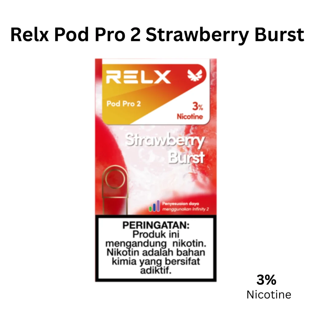 RELX Strawberry Flavor Guide: Which Strawberry Pod Is Right for You? 5 Relx Pod Pro 2 Strawberry Burst 3%