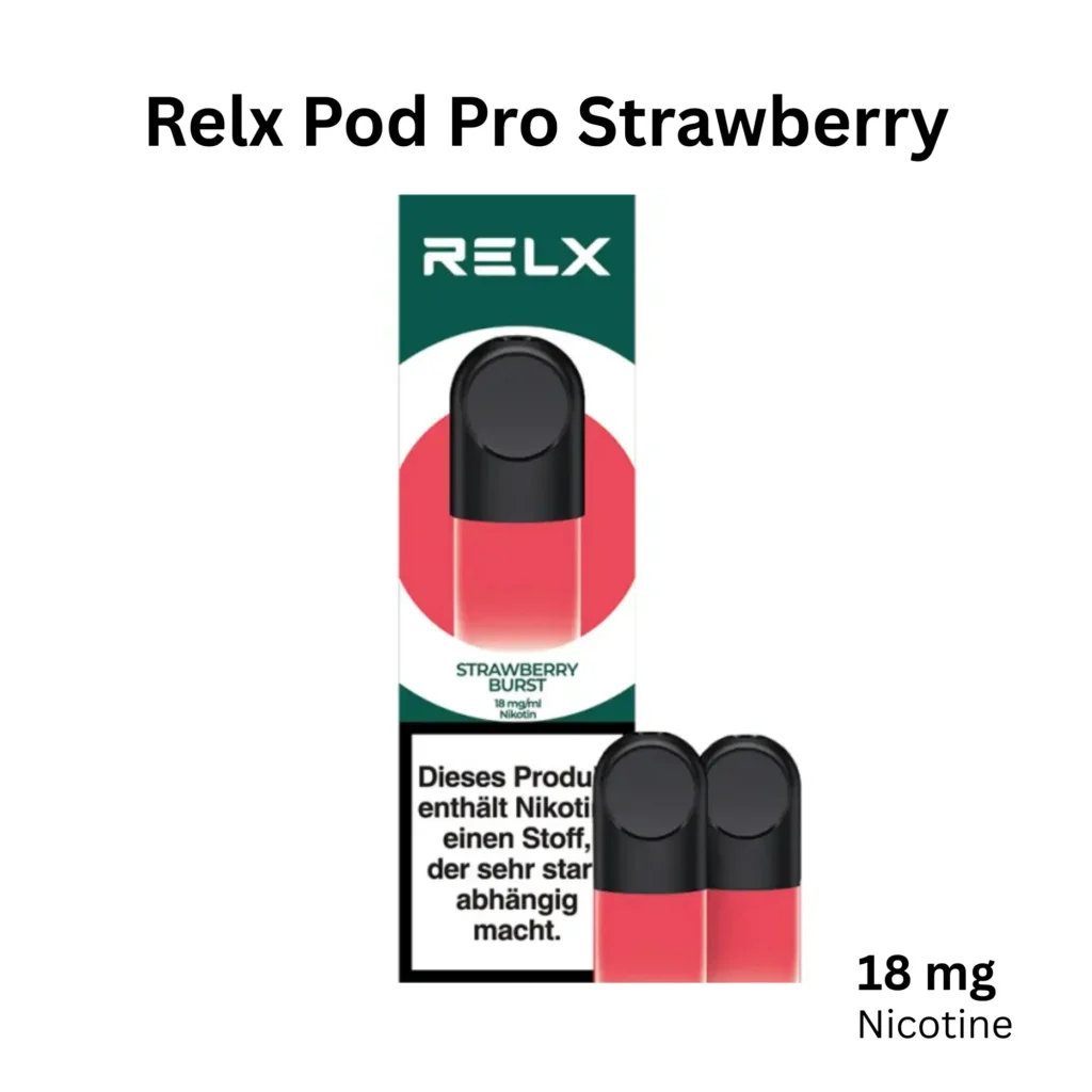 RELX Strawberry Flavor Guide: Which Strawberry Pod Is Right for You? 2 Relx Pod Pro Strawberry 18mg