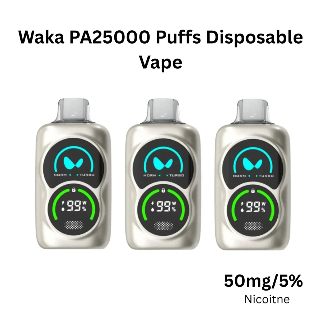 Waka PA25000 Puff Disposable Vape Waka PA25000 Puffs Disposable Vape 50mg/5%