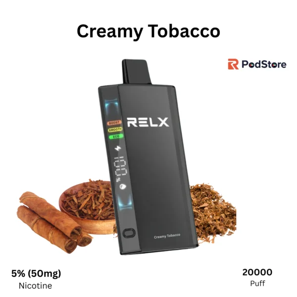 RELX Ace Creamy Tobacco Disposable Vape 20000 Puffs