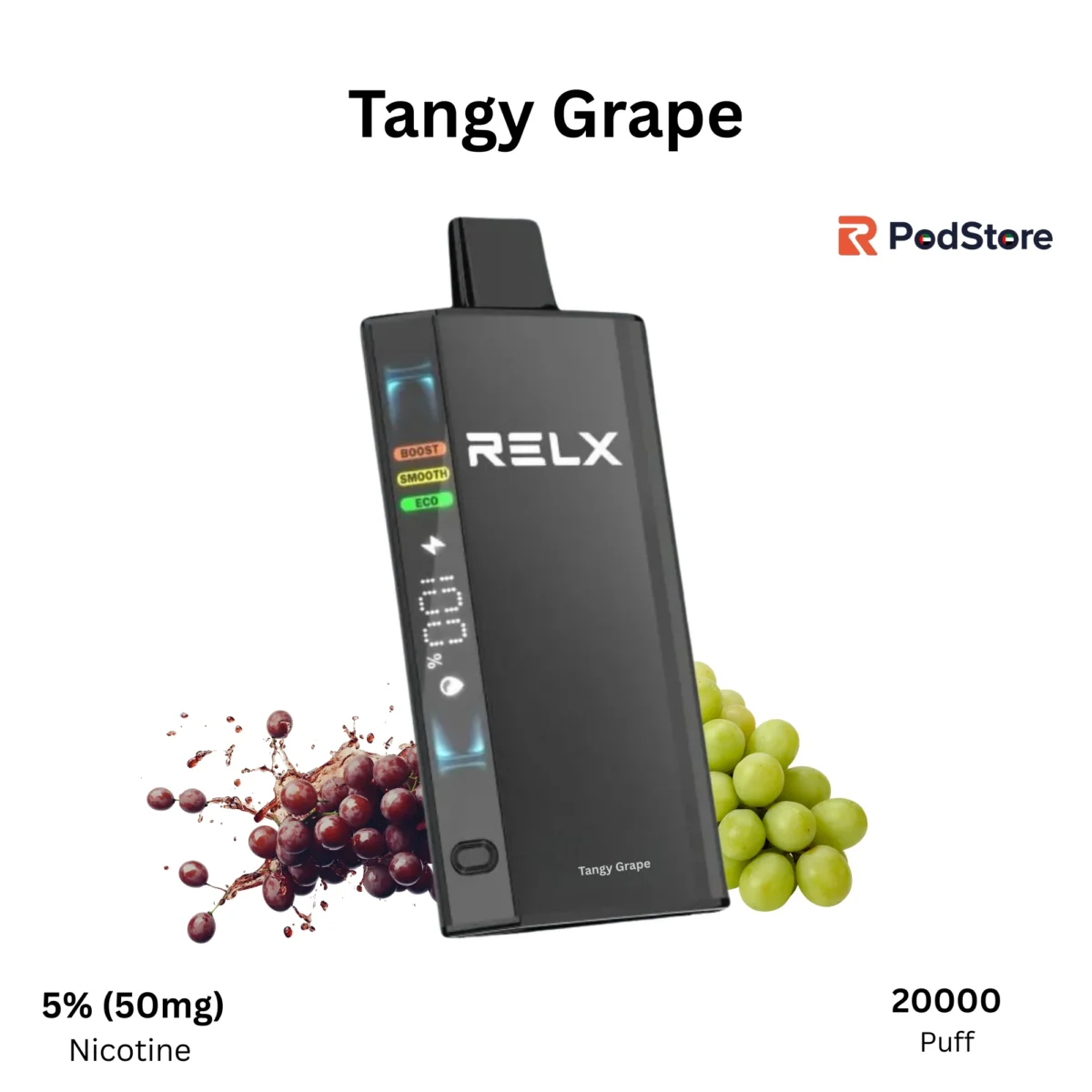 RELX Ace Tangy Grape Disposable Vape 20000 Puffs RELX Ace Tangy Grape Disposable Vape 20000 Puffs