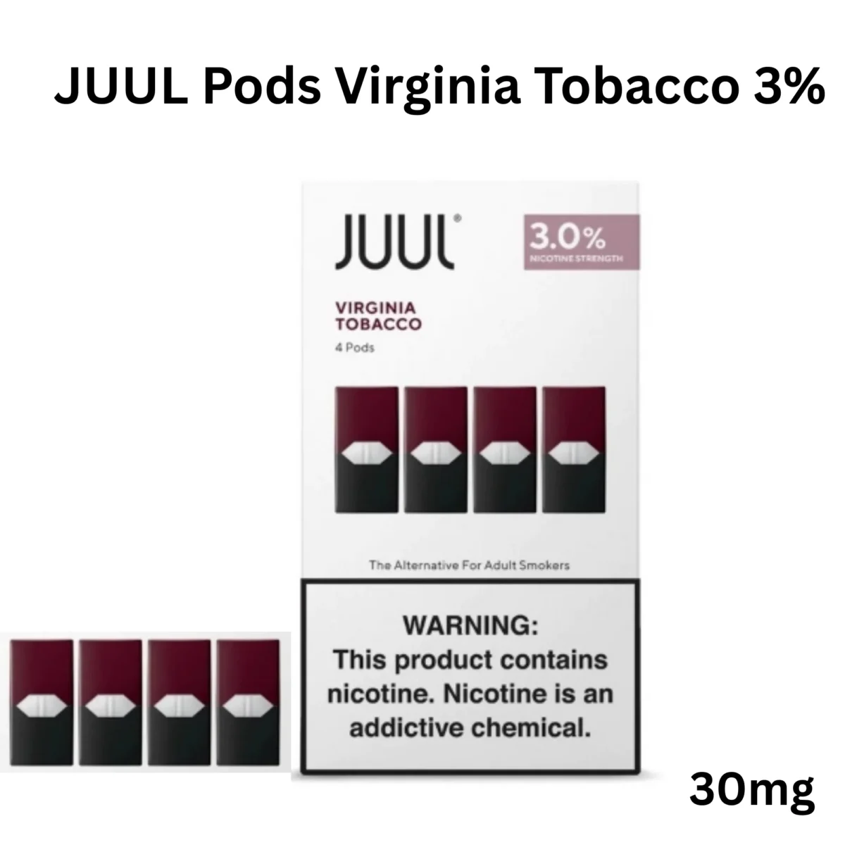 JUUL Pods Virginia Tobacco 3% (1) JUUL Pods Virginia Tobacco 3%