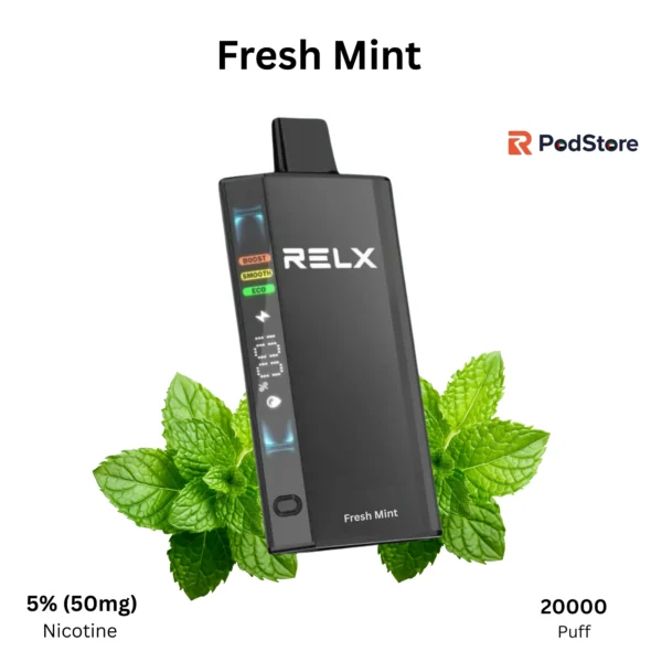 RELX Ace Fresh Mint Disposable Vape 20000 Puffs