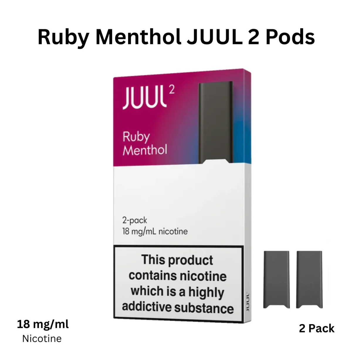 Ruby Menthol Juul 2 Pods Ruby Menthol Juul 2 Pods