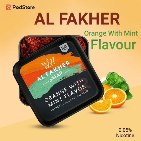 Al Fakher Orange with Mint Shisha Tobacco