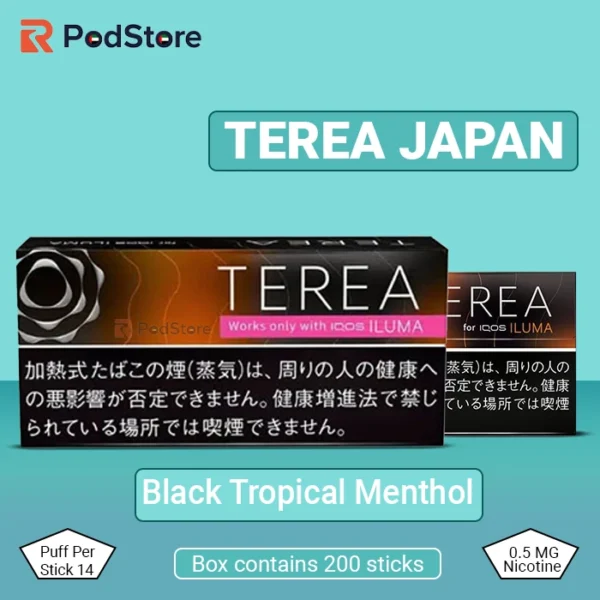 IQOS Terea Black Tropical Menthol Japan