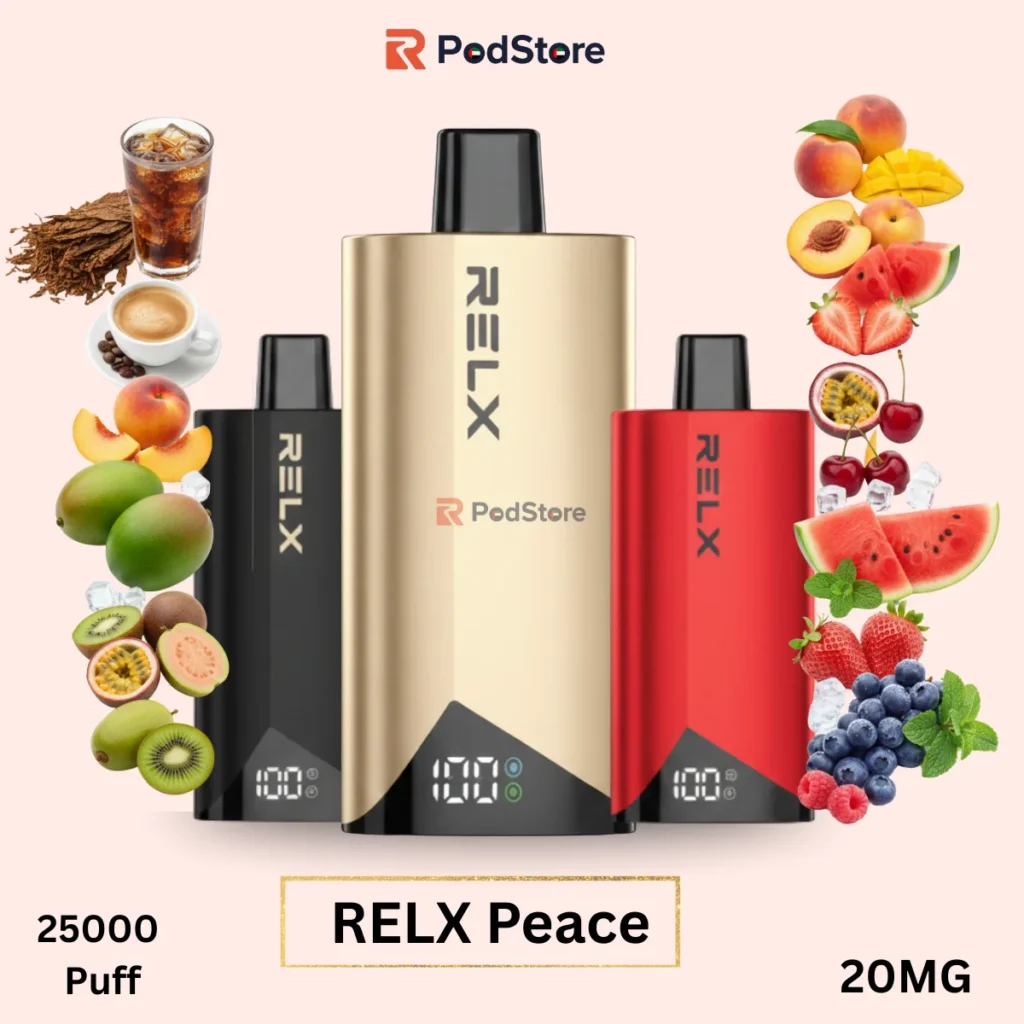 RELX Peace vs Blade vs Optimus: Which RELX Disposable Should You Buy in 2026? 2 RELX Peace 25000 Puffs 20MG Disposable Vape