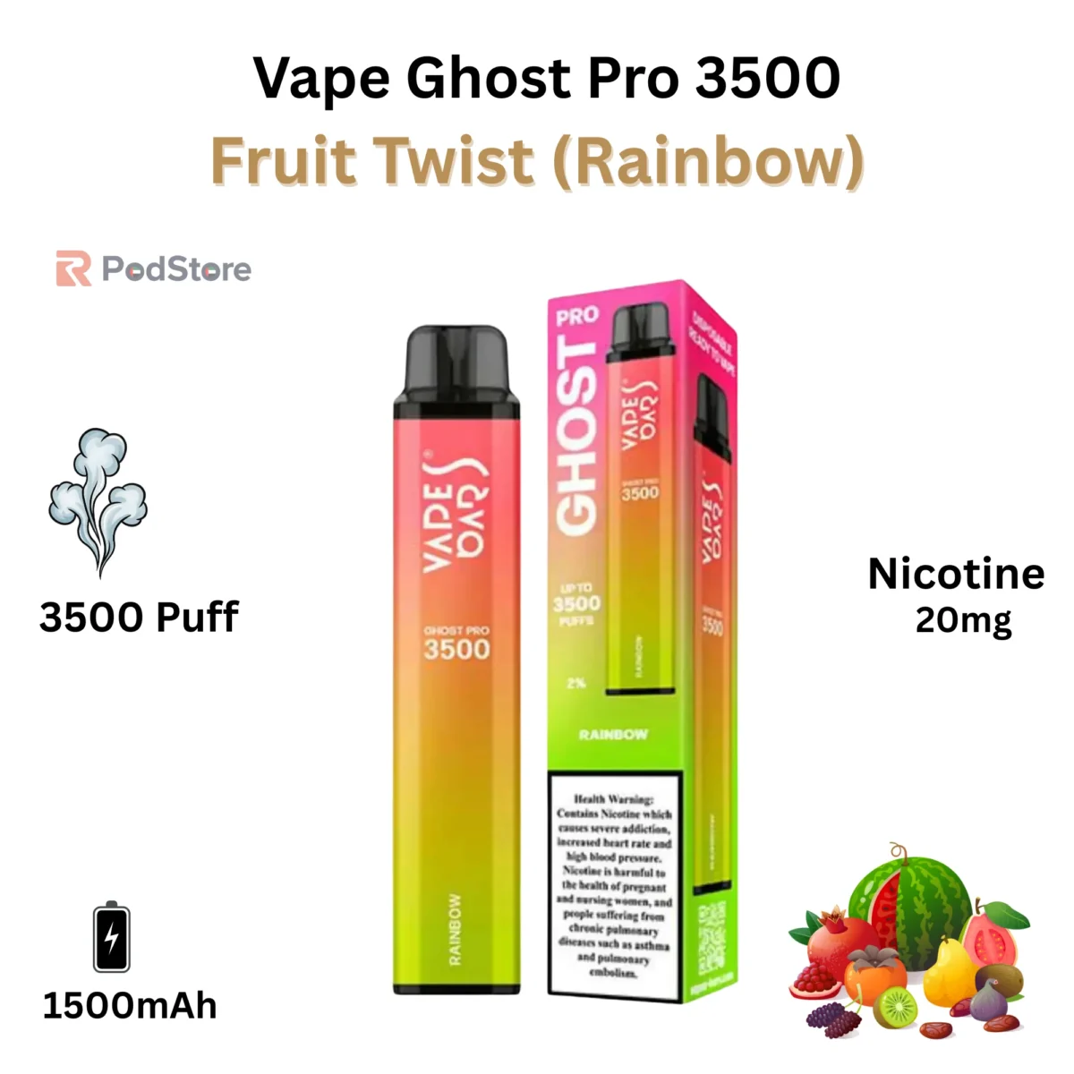 Ghost Pro 3500 Fruit Twist
