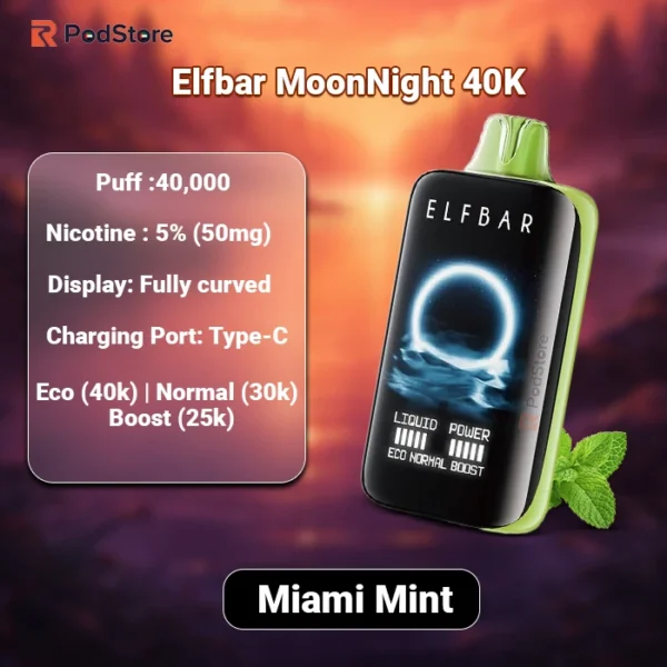Elf Bar Moon Night Miami Mint