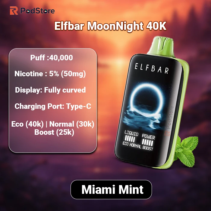 Elf Bar Moon Night Miami Mint
