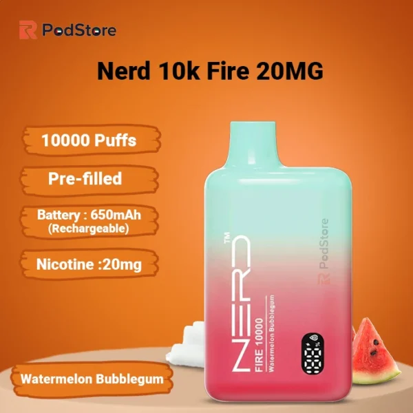 Nerd Fire Watermelon Bubblegum