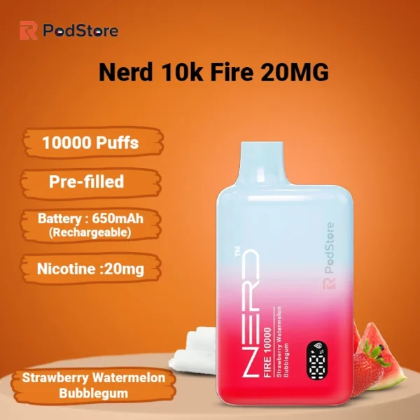 Nerd Fire Strawberry Watermelon Bubblegum