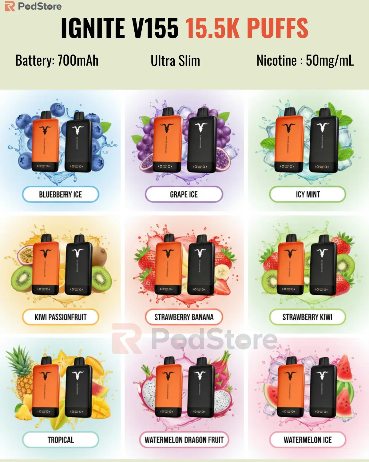 IGNITE V155 15500 Puffs IGNITE V155 15500 Puffs