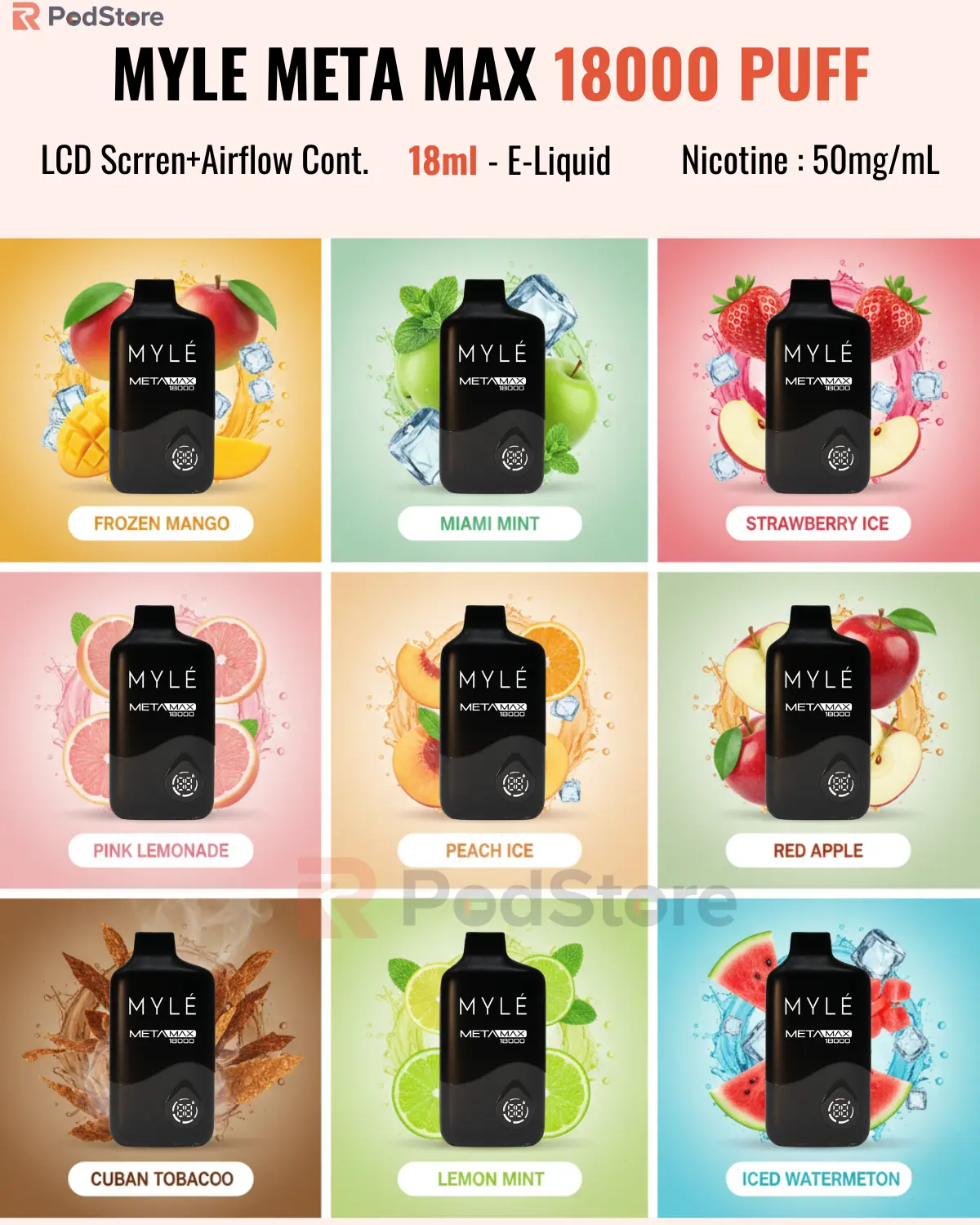 MYLÉ Meta Max 18000 Puffs MYLÉ Meta Max 18000 Puffs