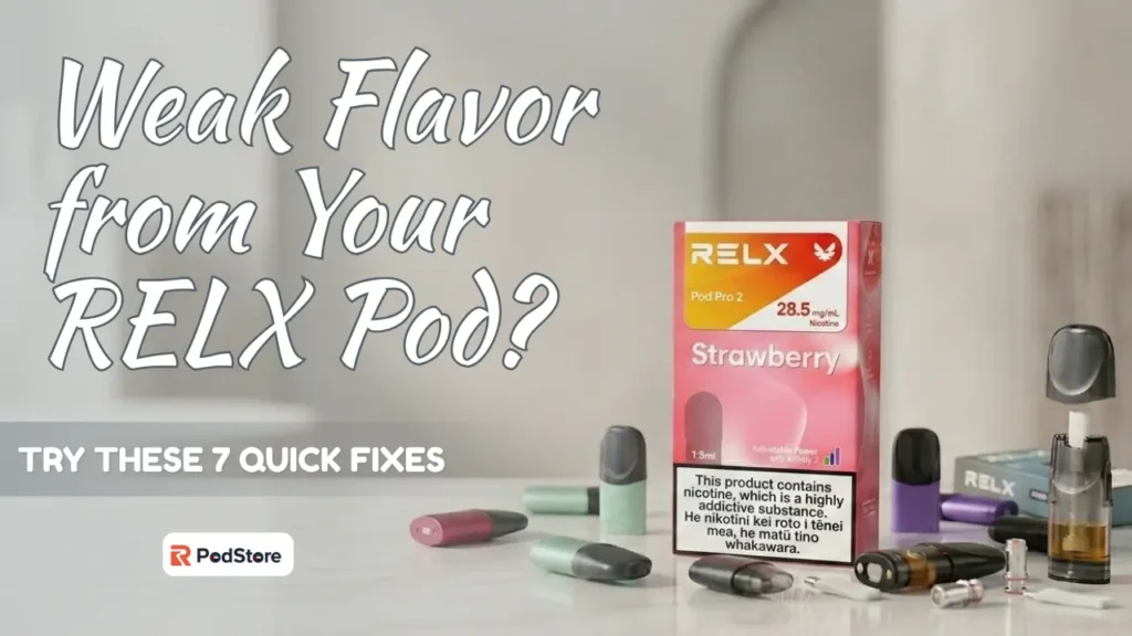 Weak Flavor from Your RELX Pod