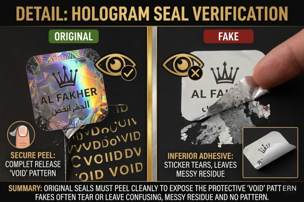 Fake vs. Original Al Fakher Shisha in UAE: How to Spot Authentic Tobacco 2 Hologram Stickers and Security Seals