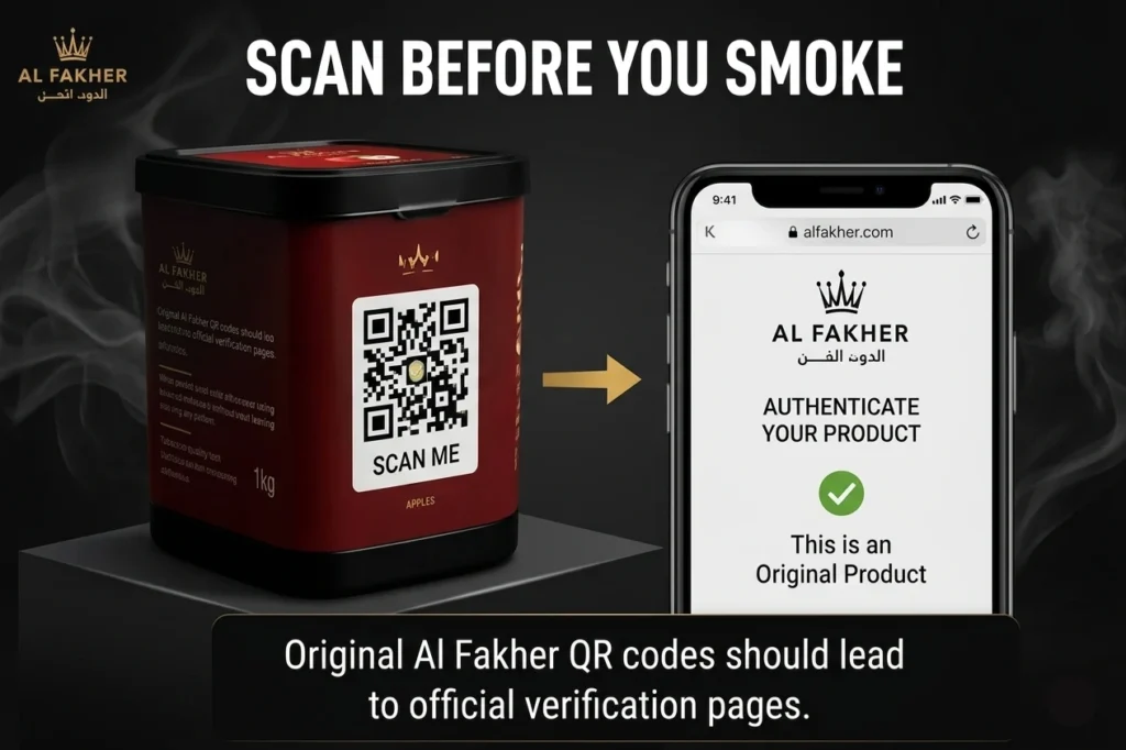 Fake vs. Original Al Fakher Shisha in UAE: How to Spot Authentic Tobacco 3 QR Codes and Barcode Verification