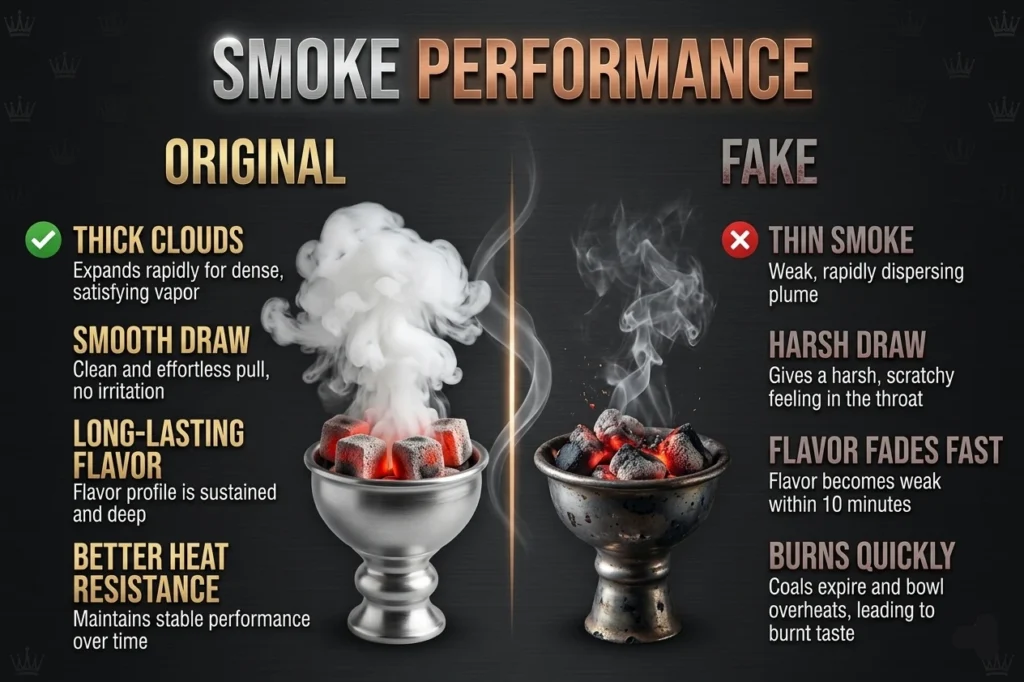 Fake vs. Original Al Fakher Shisha in UAE: How to Spot Authentic Tobacco 6 Smoke Performance