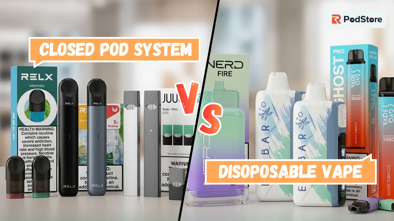 Closed Pod System vs. Disposable Vape