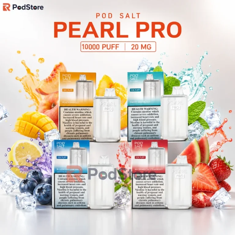 Pod Salt Pearl Pro 10000 Puffs 20 mg Disposable Vape