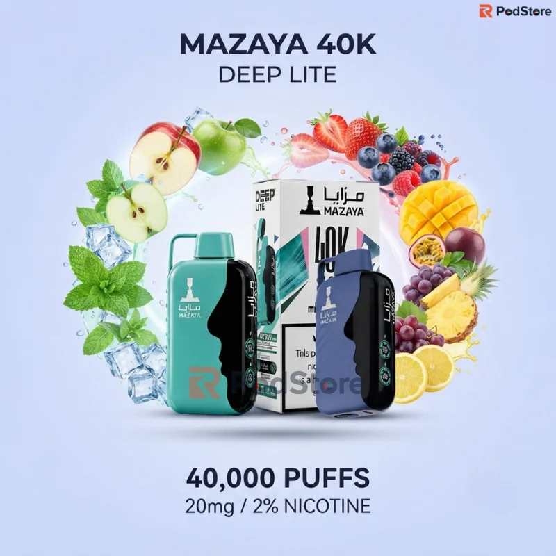 Mazaya Deep Lite Cloud Edge 40000 Puffs Mazaya Deep Lite Cloud Edge 40000 Puffs
