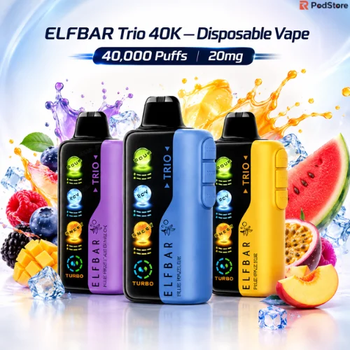ELF BAR Trio 40000 Puffs Disposable Vape ELF BAR Trio 40000 Puffs Disposable Vape