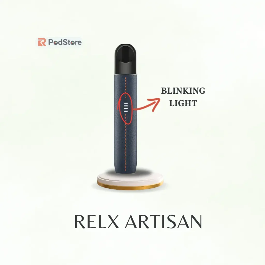 RELX Blink Codes Explained: What Each Light Means While Vaping & Charging 2 RELX Artisan