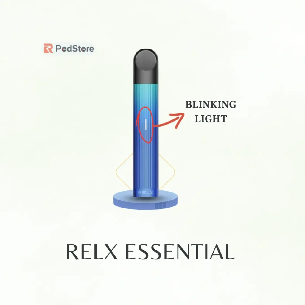 RELX Blink Codes Explained: What Each Light Means While Vaping & Charging 5 RELX Essential