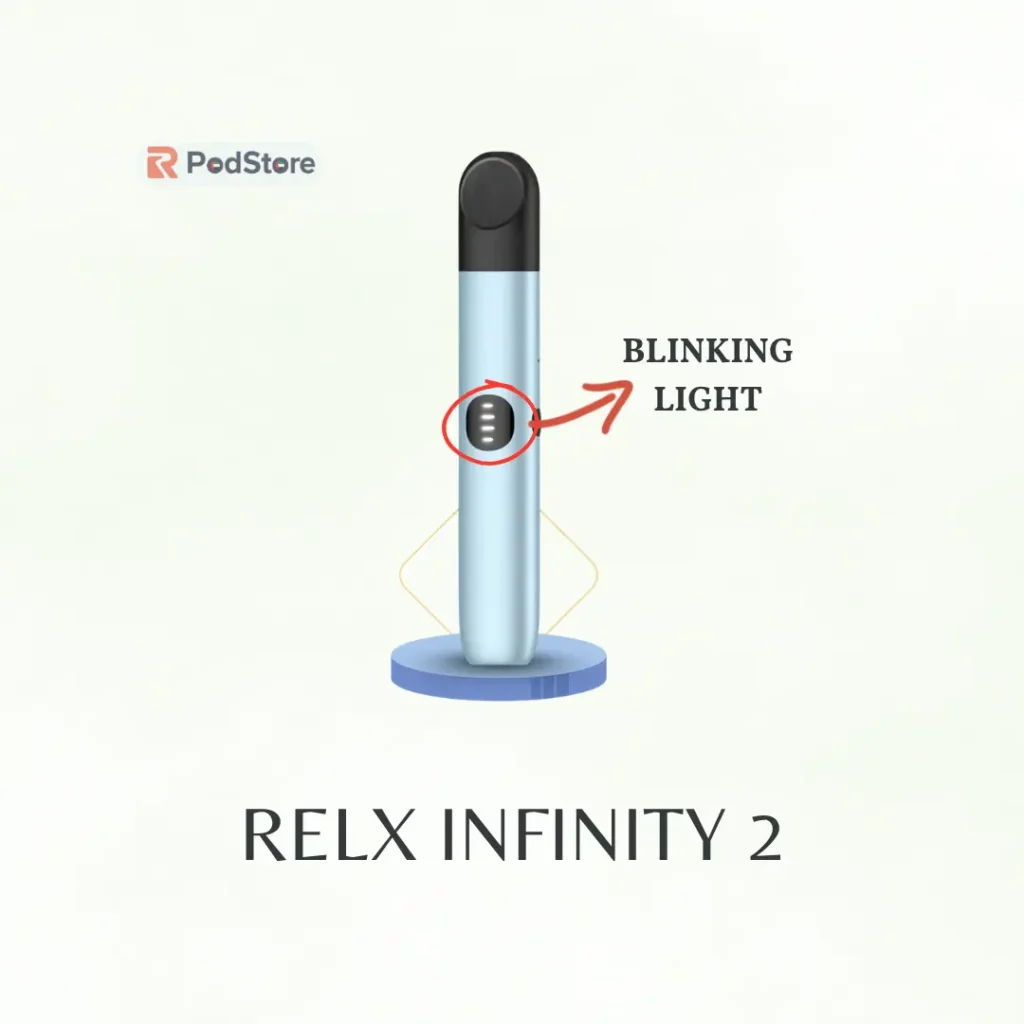 RELX Blink Codes Explained: What Each Light Means While Vaping & Charging 6 RELX Infinity 2