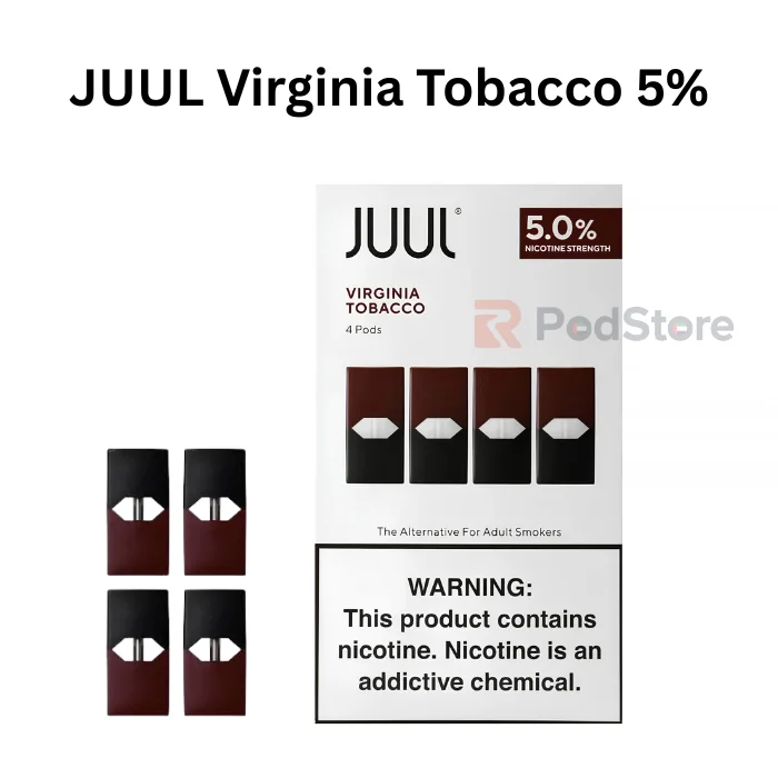 JUUL Pods Virginia Tobacco 5%