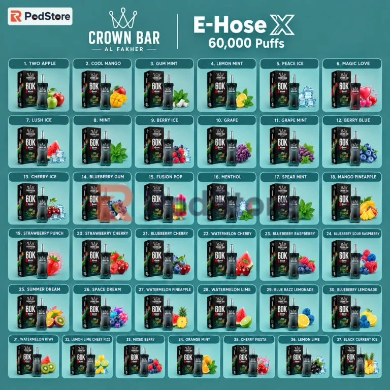 Crown Bar Al Fakher E-Hose X 60,000 Puffs Disposable Vape