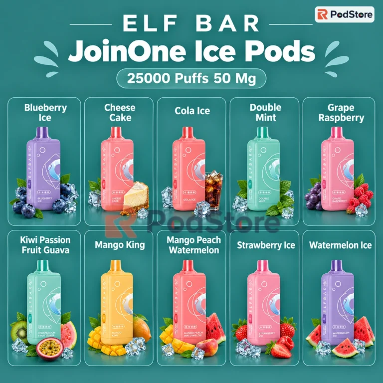 ELF BAR JoinOne Ice Pods 25000 Puffs 50 Mg