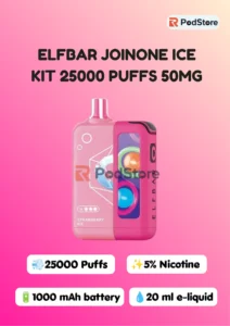 ELFBAR JoinOne Ice Kit 25000 Puffs 1 ELFBAR JOINONE ICE KIT 25000 PUFFS 50MG